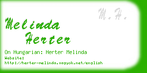 melinda herter business card